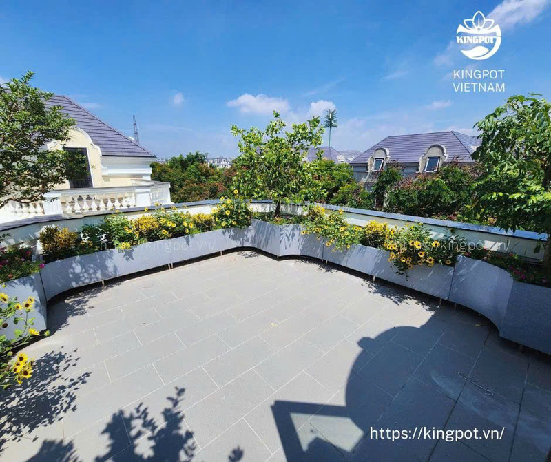 Chậu cong - Chậu Composite Kingpot -  Công Ty Cổ Phần Kingpot Việt Nam
